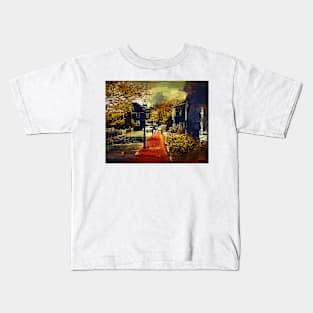 The Sidewalk In Gothic Kids T-Shirt